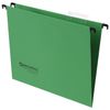 Hanging folder A4 (350х245 mm), up to 80 sheets, SET of 10 PCs, green, cardboard, BRAUBERG (Italy)