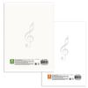 BRAUBERG / Notebook for A4 sheet music, 8 sheets, coated cardboard cover, vertical, "Animals" / 25 pcs.