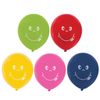 ЗОЛОТАЯ СКАЗКА / Balloons 12 "(30 cm), SET of 5 pieces, assorted 5 colors, with" Smile "pattern, package