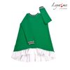 Green dress with decorative detail on the back
