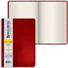 BRAUBERG  / Not Defteri "Gelir", 128 yaprak A5 (148x218 mm), pürüzsüz suni deri, kafes, kırmızı