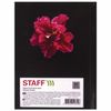 STAFF / Quaderno "Fiore rosso su nero" FORMATO PICCOLO 80 fogli A6, 110х147 mm, copertina rigida, copertina laminata, gabbia