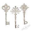 Holiday Classics / Set of Christmas decorations "Engraved key", 6 pcs