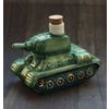 Лефортовский фарфор / Lefortovo porcelain / Christmas tree toy "Tank"