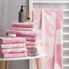 Этель / Terry towel Diente pink, 50x90 cm, 100% chl, velor, 420 g / m2