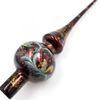 Палех / Palekh / Top of the Christmas tree "Bullfinches" glass, master Chaparina