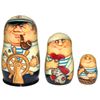 Мастерская подарков / Gift workshop / Matryoshka Captain with steering wheel, 13 cm.