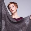 Оренбургский Пуховый Платок / Downy, gray shawl "Kestrel Wing"
