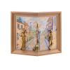 Золотая антилопа / Angular picture "Couple with a cat" painted on onyx with backlight