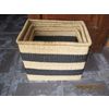 Wicker storage baskets, assorted colors