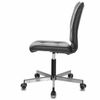 BRABIX / Armchair "Stream MG-314", without armrests, five-ray silver, eco-leather, black,