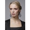 Lace earrings "Matilda" blue with gold