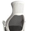 BRABIX PREMIUM office chair "Genesis EX-517", plastic white, fabric/eco-skin/grid black