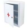 Cabinet-first-aid kit metal "Prism", hinged, 2 shelves, key lock, 330x280x140 mm
