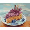 ВанГогВоМне / Pintar por número "Desayuno de arándanos en la costa" 40x50 cm
