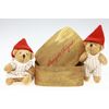 Bears "TEDDY" in wooden box
