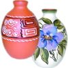 Тарусский художник / Tarusa artist / Vase "Keg", 14cm