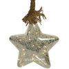 Kaemingk / Decorative pendant lamp Star Andromeda 80 * 20 cm, 15 micro LED lamps, battery operated, glass