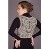 Снежинка / Snowflake / Vest for women in lace cropped shape