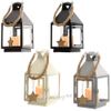 Kaemingk / Decorative lantern with candle Gilbert 23 cm black