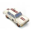 Фарфоровая мануфактура / Christmas tree toy "Eared Zaporozhets - sports", white