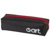Pencil case, cosmetic bag, polyester coated, Art, black, 20х6х5 cm