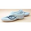 Women's Slippers of natural sheep wool white decoration tattoo
