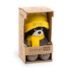ORANGE TOYS / Stuffed toy Danny the Raccoon hat-kitten 20 cm