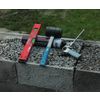 Claydite-concrete/expanded clay-concrete wall blocks with a groove-ridge "BITEK"