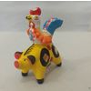 Дымковская глиняная игрушка / Figurine "Pig with a rooster"