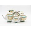 Дулёвский фарфор / Tea service "Agate. Merchant's wife Turquoise", 15 items