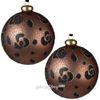 Kaemingk / Bộ quả bóng Giáng sinh cổ điển Leopard Chic sô cô la 10 cm, 2 chiếc, thủy tinh
