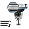 GILLETTE / Shaver "Mach3" with 2 replaceable cassettes for men