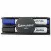 Set for magnetic marker Board (magnetic eraser, 2 markers 5 mm black, blue), BRAUBERG