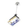 DURABLE / Durable / Card Holder Deluxe Pro, Acrylic, Tape Measure up to 80 cm, 54 x 85 mm Charcoal