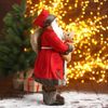 Зимнее волшебство / Doll "Santa Claus, in a red coat with a bear"