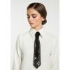 Lace tie Unisex black