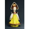 Потешный промысел / Porcelain souvenir doll "Girl in a festive Russian costume"