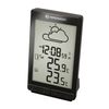 Meteorological station BRESSER TemeoTrend STX, temperature sensor, clock, alarm clock, black