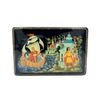 Палех / Casket "Tsar Saltan" 12x8 cm, author Terentyeva OV