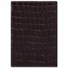 Etui passeport STAFF "Profit", crocodile éco-cuir, insert souple, "PASSPORT", marron