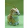 Ярославская майолика / Christmas tree toy "Forest bunny", 4 pieces