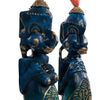 Decor and Gift / 木雕像"寒风刺骨的西藏蓝色"33厘米