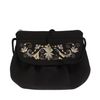Торжокские золотошвеи / Handmade black shoulder bag "Bindweed"