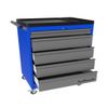 PROFFI Truck instrumental 950.5 RAL5005 (5 RAL7024 drawers, handle, wheels)