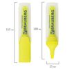 Highlighter BRAUBERG "FLUO", YELLOW, 1-5mm line