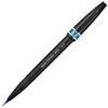 Pen-brush PENTEL (Japan) "Artist Brush Sign Pen", a line of writing: 0.5-5 mm, blue