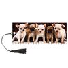 Bookmark for books with a ruler, 3D surround, BRAUBERG "Cute puppies" with a decorative lace