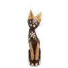 Decor and Gift / Wooden figurine "Cat with a kitten" 50 cm