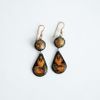 Палех / Palekh / Earrings "Firebird", master Paramonova